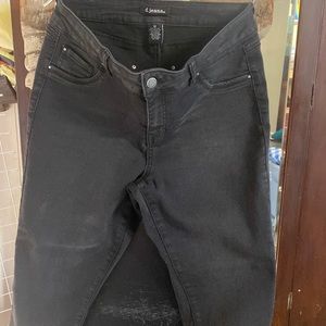 D. Jeans womens black stretchy jeans sz 12